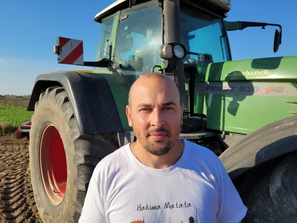 Karol Gierada to jednocześnie rolnik, ale i przedsiębiorca zajmujący się kilkoma biznesami powiązanymi z rolnictwem fot. Tomasz Kuchta