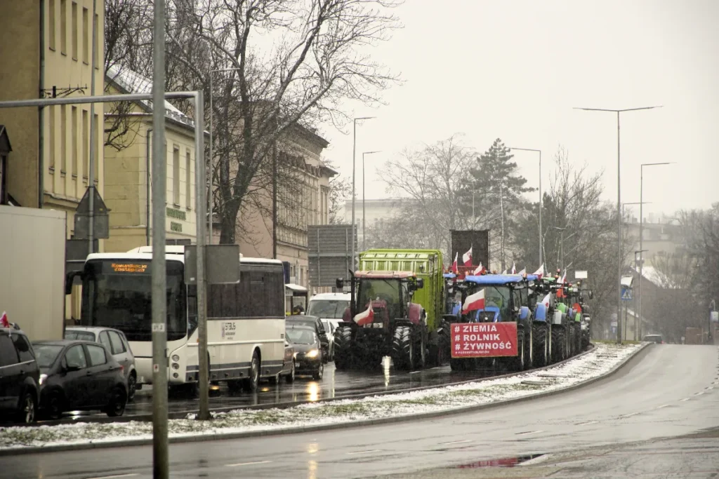 Protest rolników w Bydgoszczy 9 lutego 2024 roku © TRAKTOR24 (10)