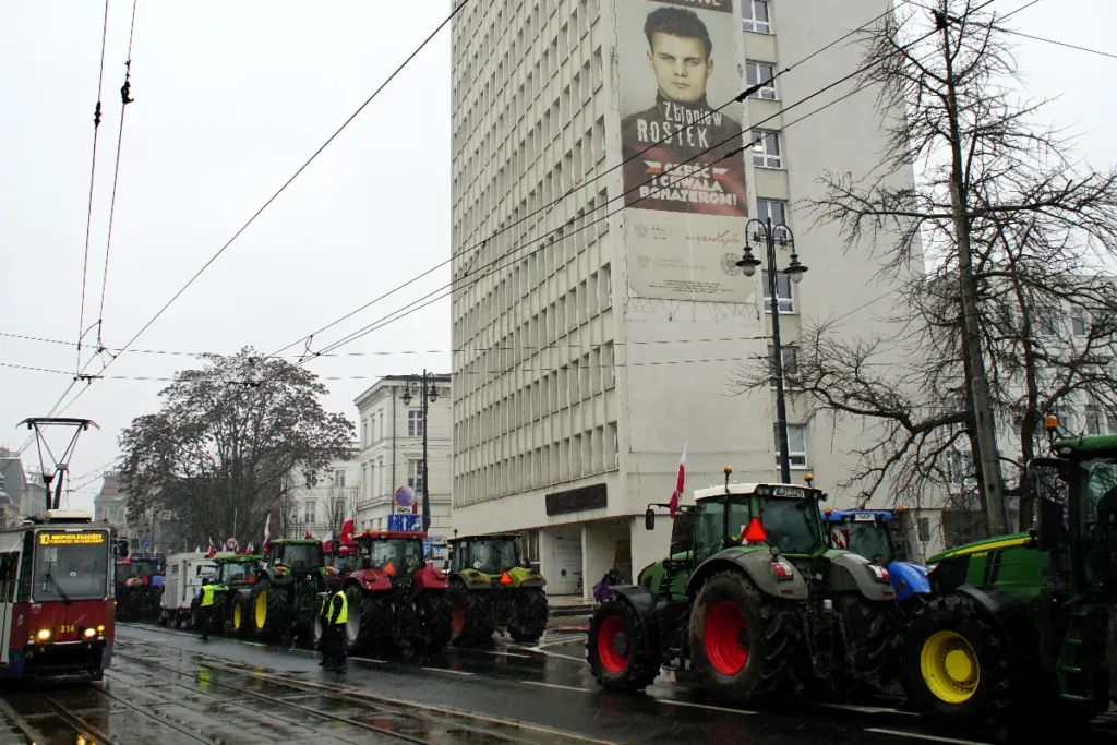 Protest rolników w Bydgoszczy 9 lutego 2024 roku © TRAKTOR24 (4)