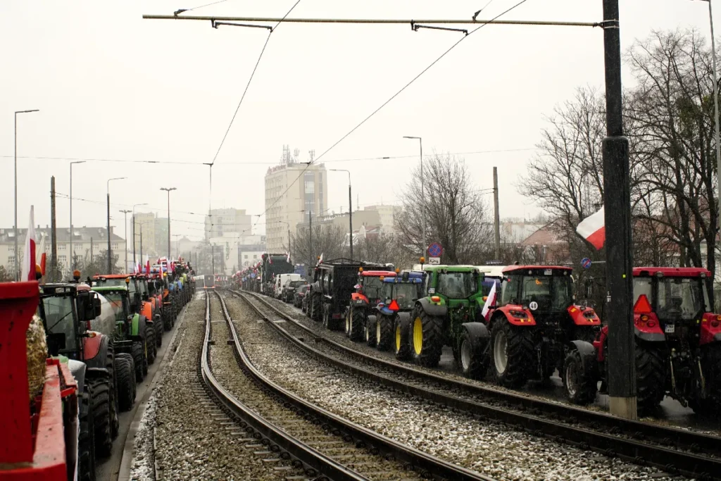 Protest rolników w Bydgoszczy 9 lutego 2024 roku © TRAKTOR24 (9)